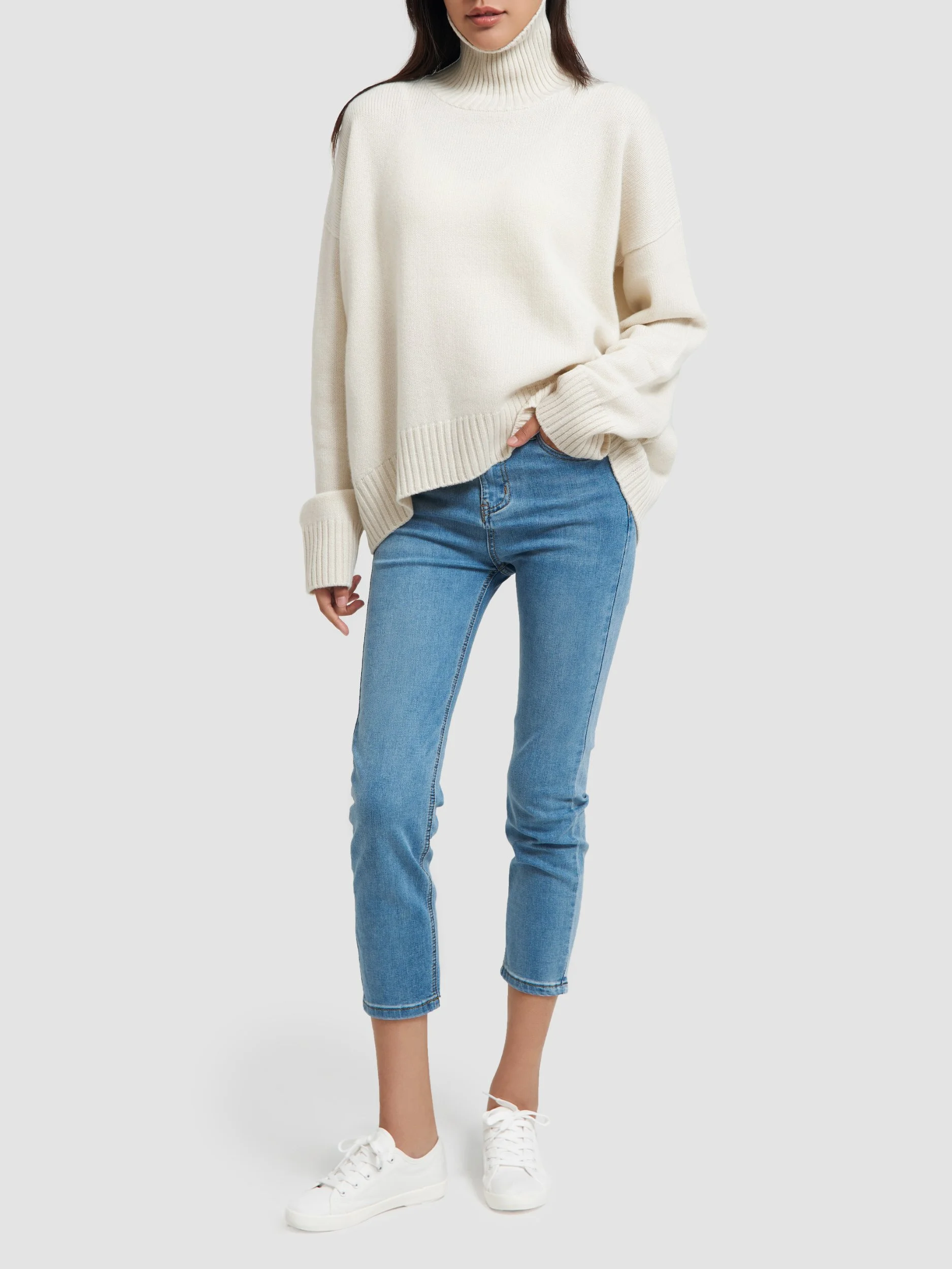 Oversized sweater Chunky Cable knitwear Thick Pullover Loose Fit
